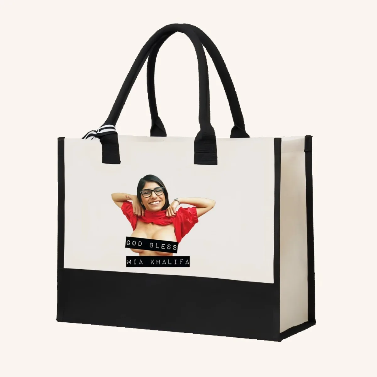 يبارك KHALIFA 2026 وصول جديد الموضة العملي واسعة قابلة لإعادة الاستخدام حمل حقيبة نمط طباعة 2 لهجة الثقيلة كبيرة ينبغي