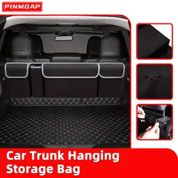 PINMOAP Oxford Cloth Car Trunk Storage Bag Hanging Car Trunk Storage Bag Large Capacity Rear Seat Storage Bag Hanging Bag