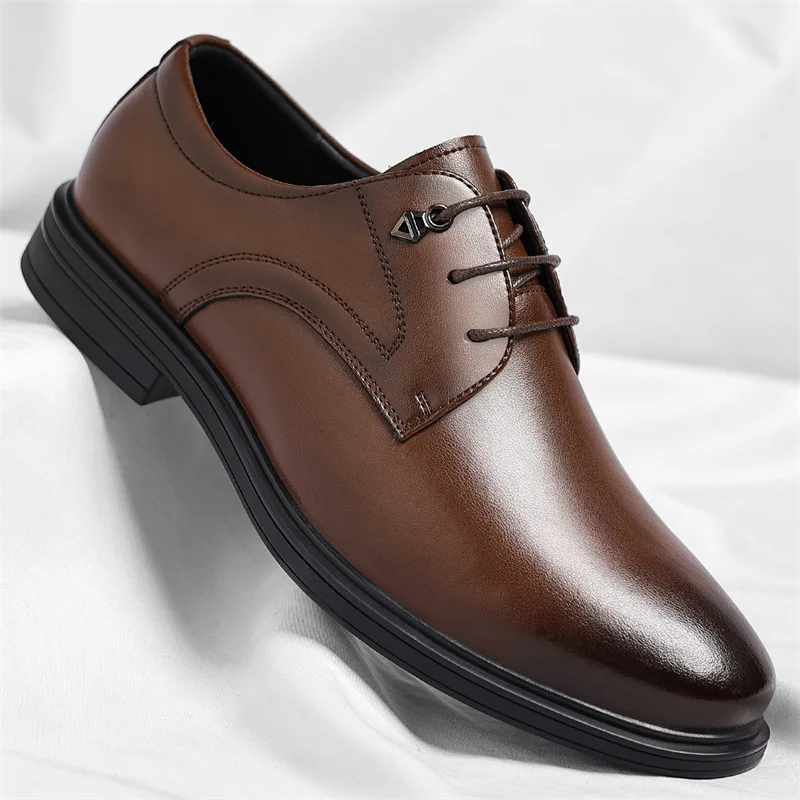 

Men's leather shoes, business formal leather shoes, color series, commuting, casual, office dress shoes