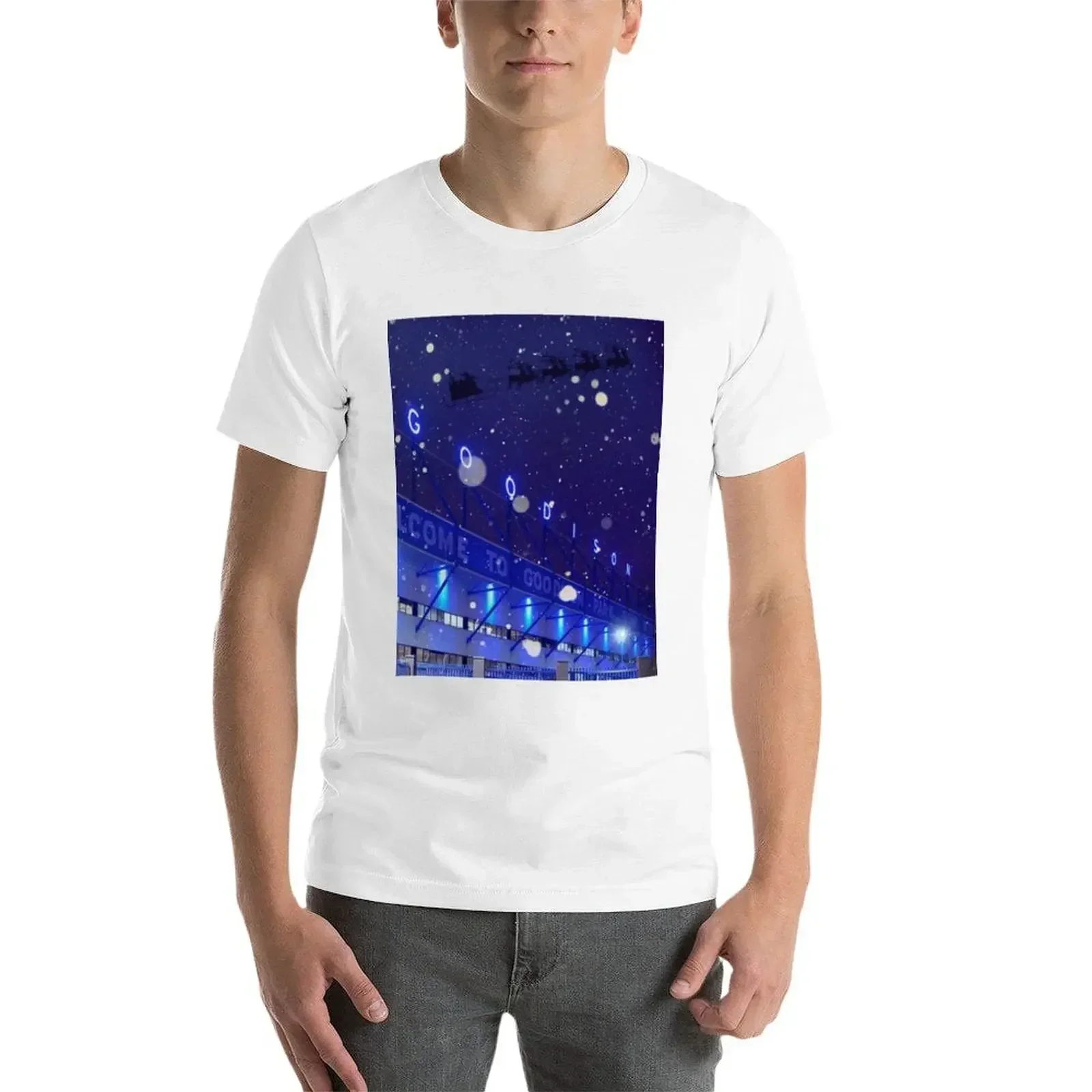 Christmas at Goodison T-Shirt for a boy anime oversized t shirt men