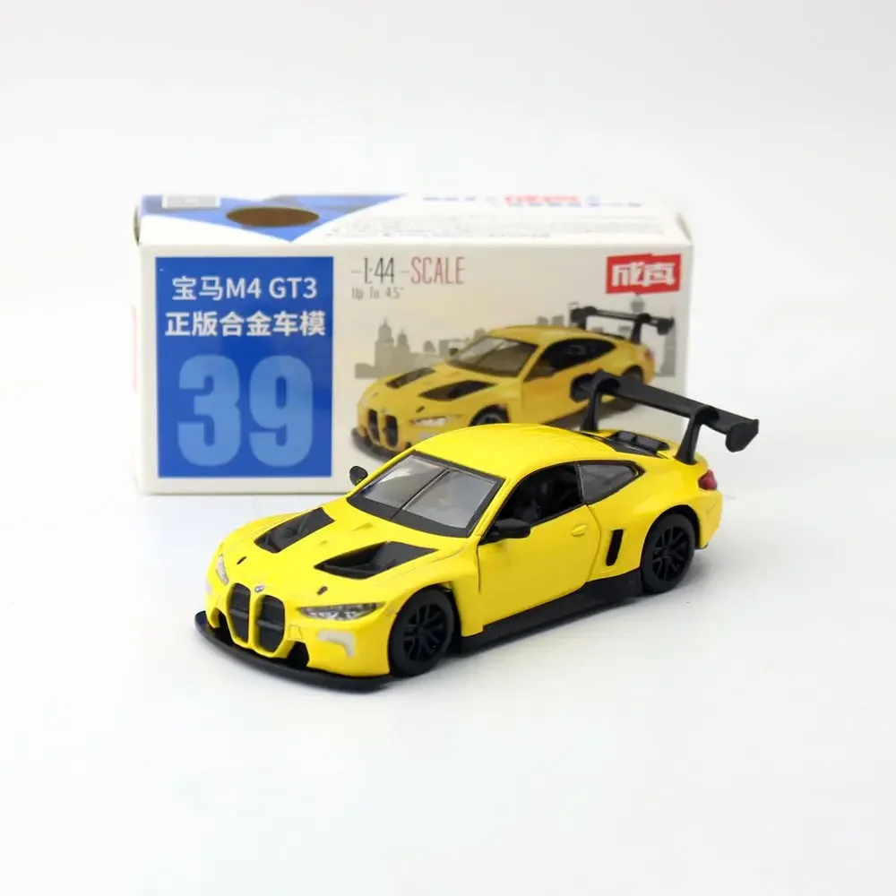 1:44 Scale BMW M4 GT3 High Simulation Diecast Metal Alloy Model car Pull Back Can Open Door Collection Kids Toy Gifts