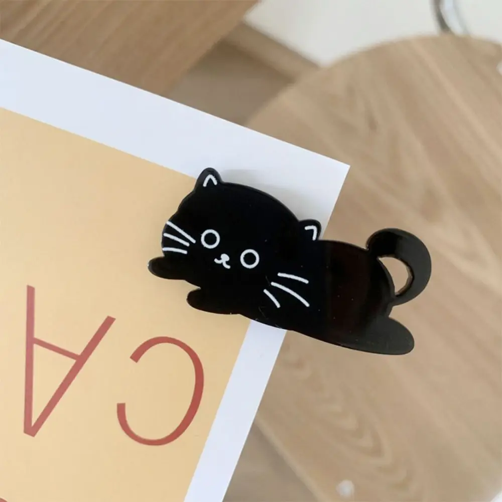 귀여운 만화 고양이 헤어 클립 애완 동물 다채로운 아세트산 헤어 클립 한국어 스타일 사이드 클립 고양이 Duckbill 클립 소녀