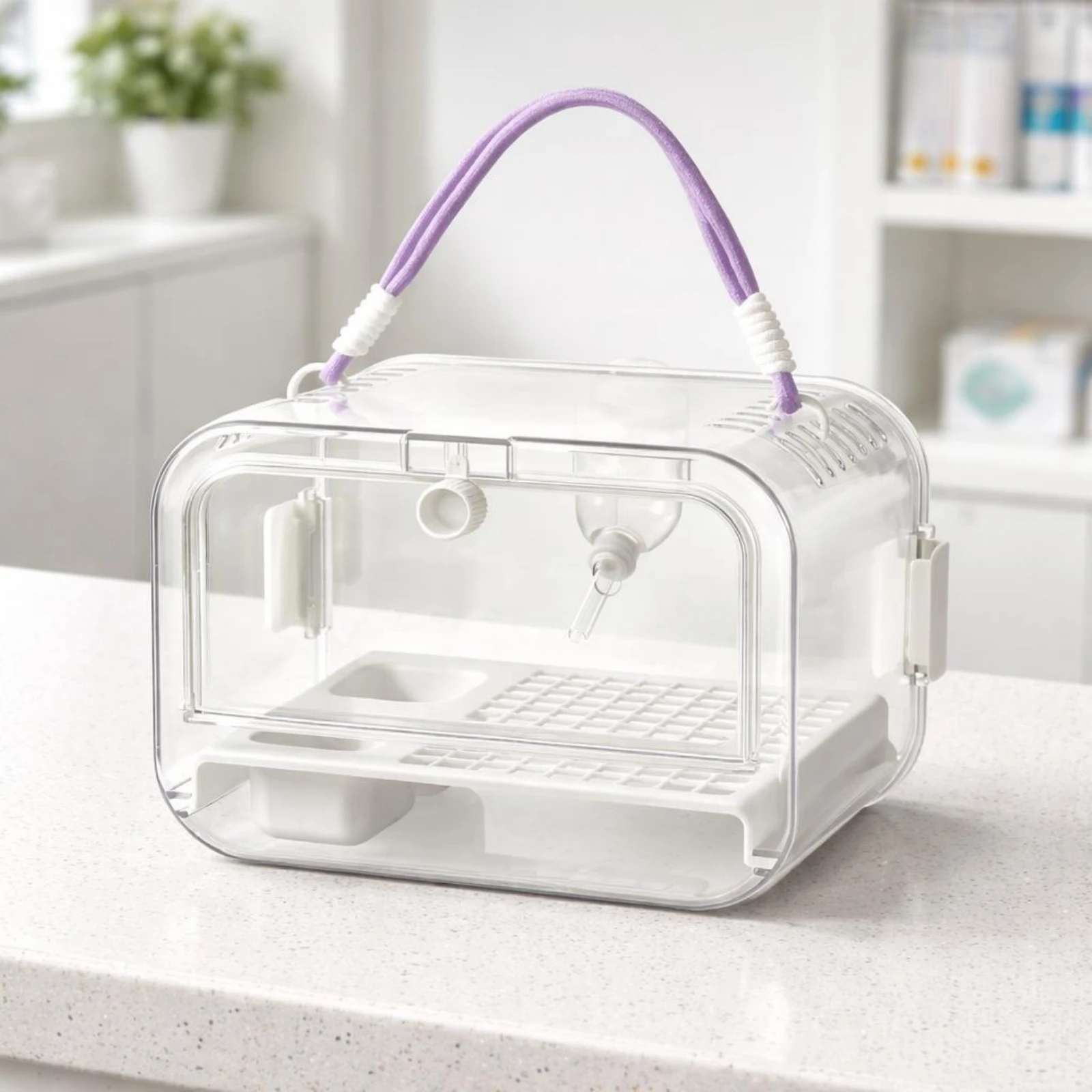 

Portable Parrot Carrier Transparent Traveling Bird Carrier Portable Bird Carrier Carry Handle Pet Gear Outdoor Use