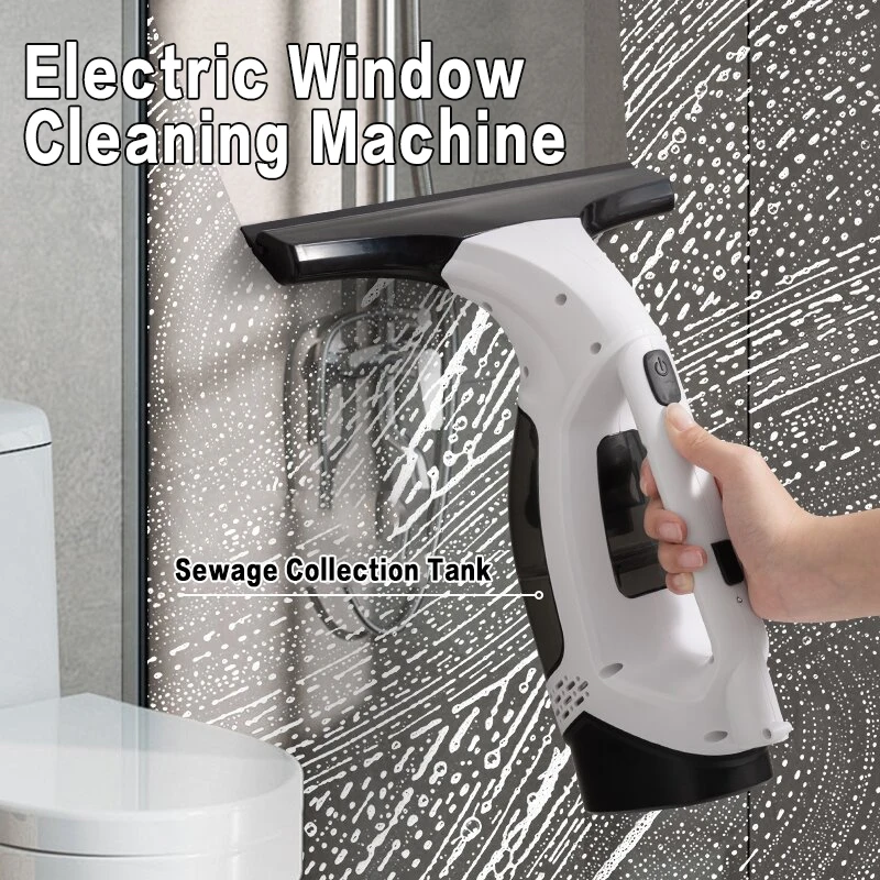 Multi-Function Wireless Electric Window Cleaning Tool Handheld Glass Cleaner Rechargeable Portable Glass Cleaning Tool