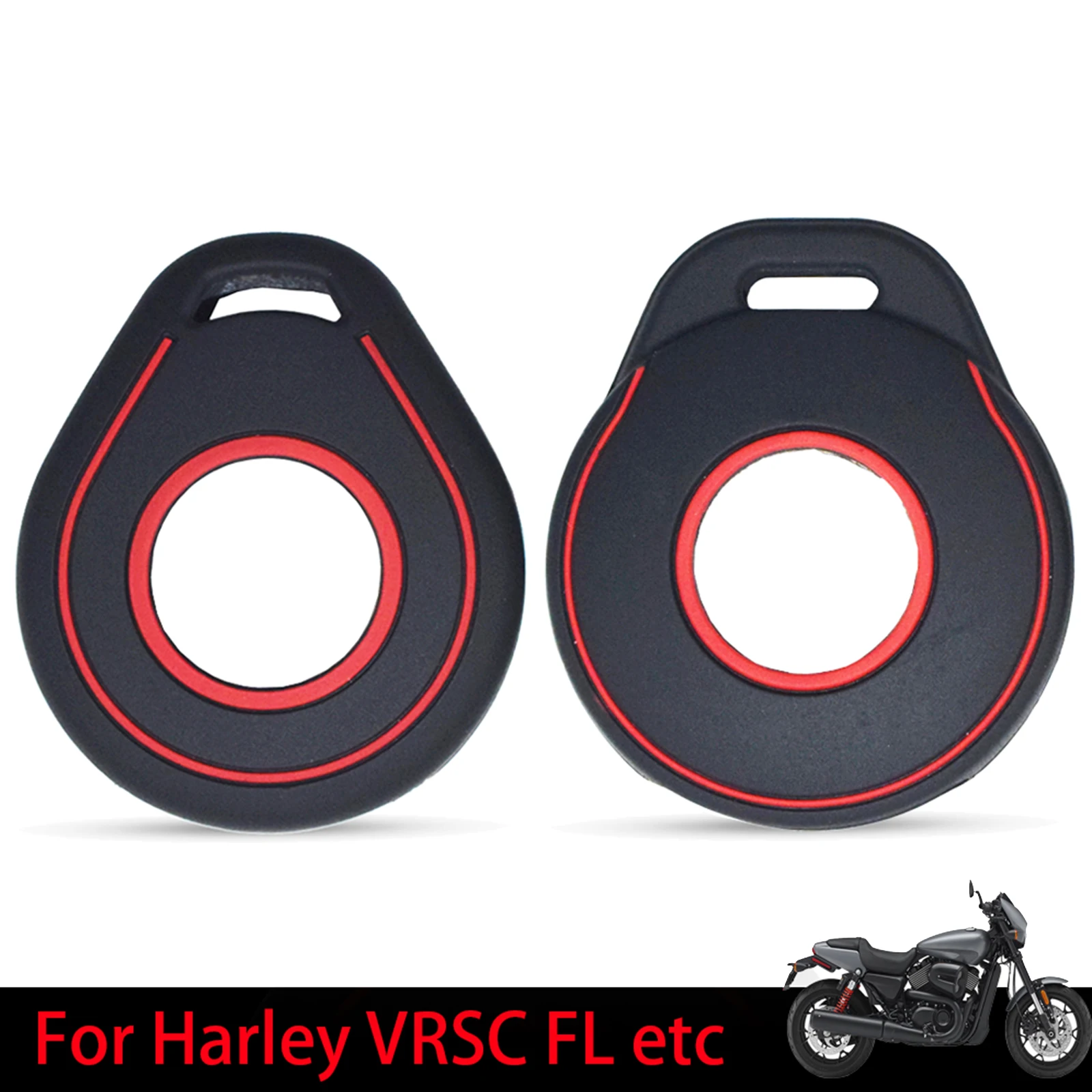 For Harley Davidson Softail FLST Tri VRSC Touring Dyna Silicone Remote Key Shell Case Fob Cover  Sportster Trike Freewheeler