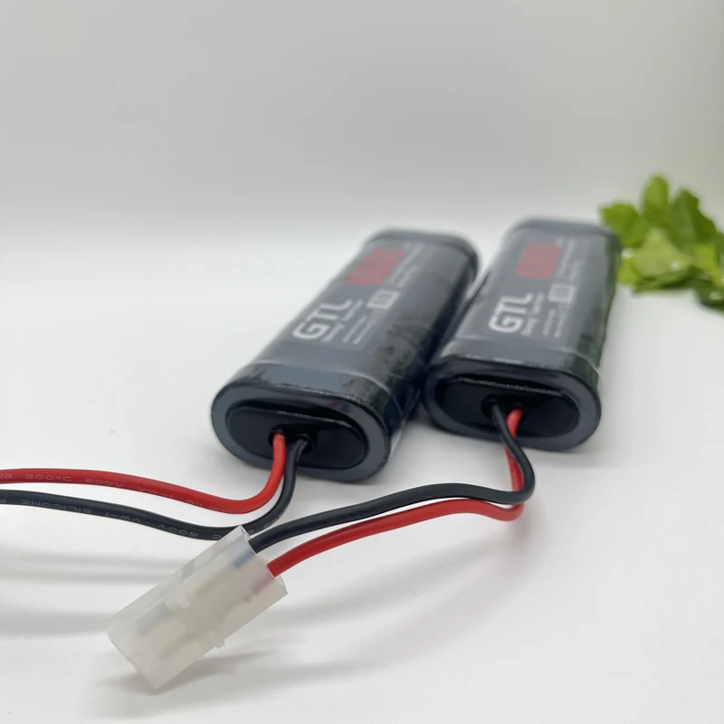 Gtlenergy 7.2V 6800mAh Bateria recarregável com tampa alta para carro/caminhão RC, de longa duração, super potência, conectores estilo Tamiya