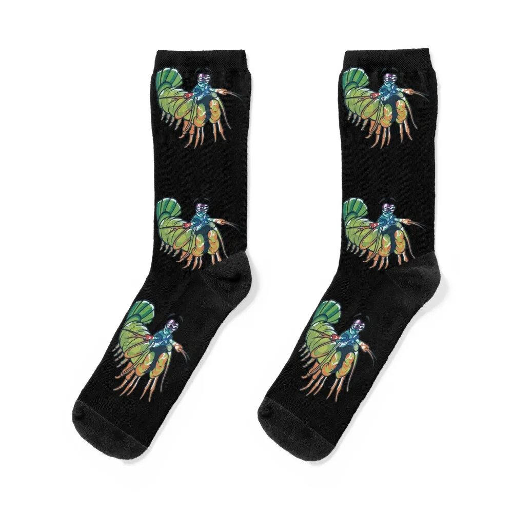 

mantis shrimp Socks retro snow anime moving stockings Man Socks Women's