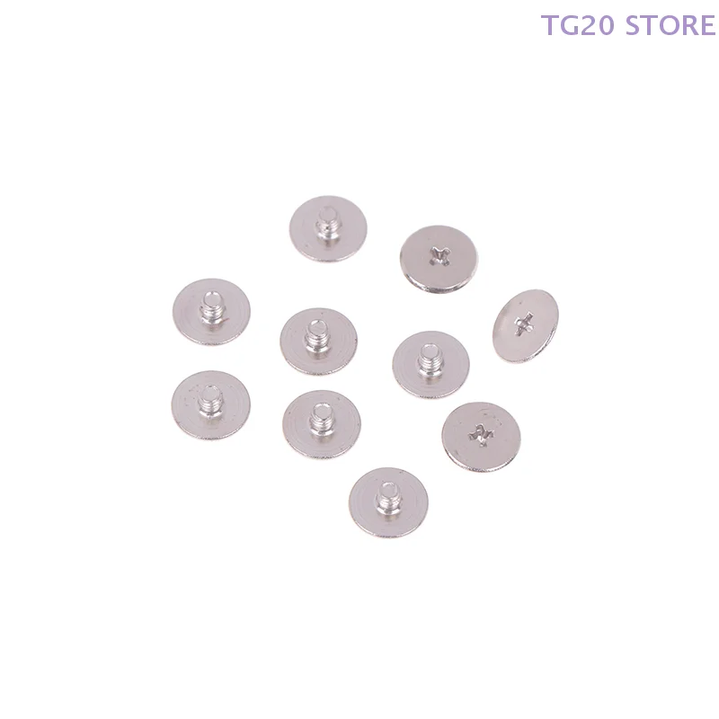 10 قطعة مسامير كبيرة برأس مسطح لأجهزة الكمبيوتر المحمول LCD محور رمح المفصلي الكربون النيكل مطلي متوافق مع A315-42 A315-54 A315-56 N19C1