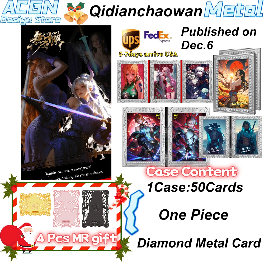 

Wholesale 2025 Newest Singularity Tide Game · Wuji × One Piece Full Series Metal Diamond Card Card