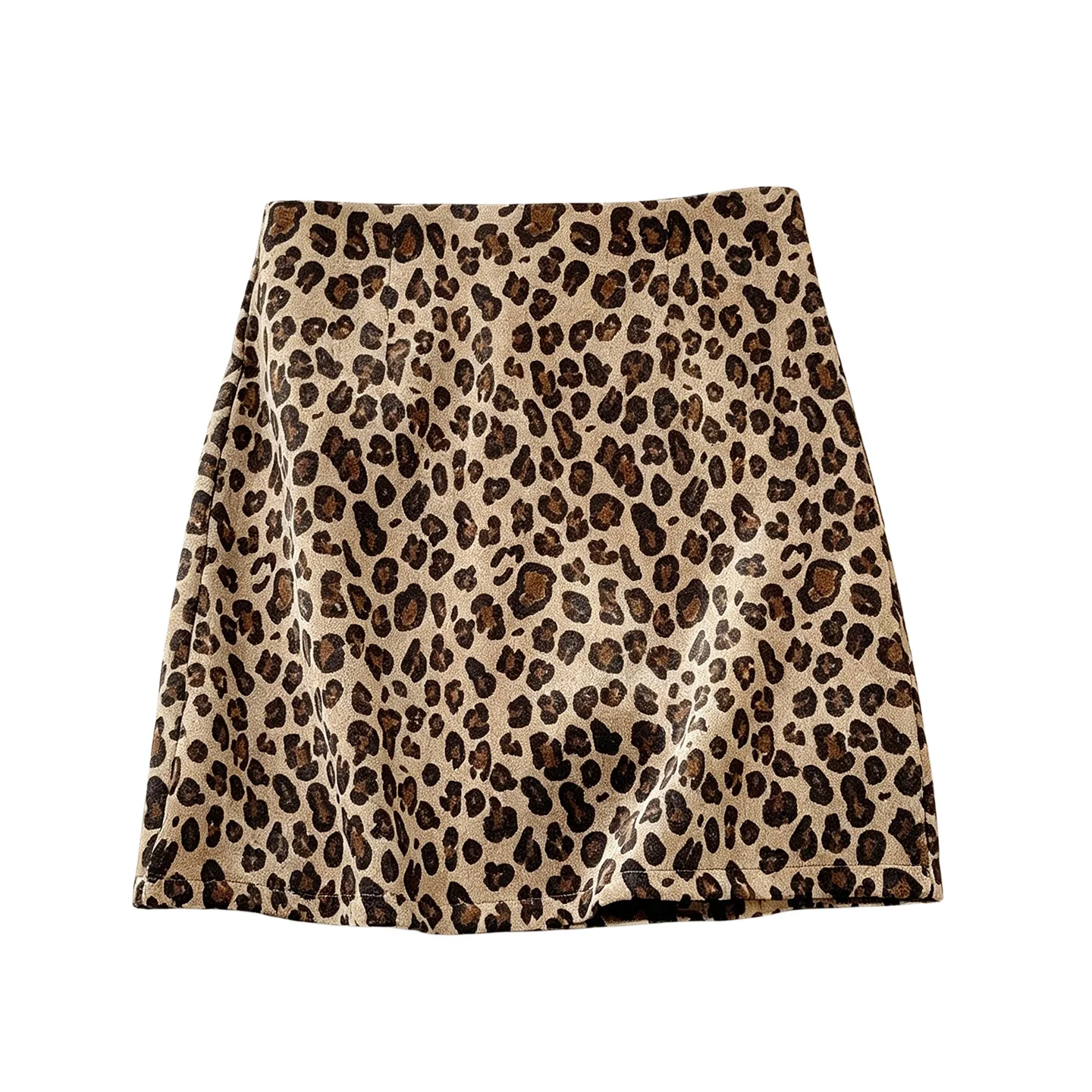 Retro Spice Girl Leopard Print Skirt Women Autumn New High Waist Slim Fit and Thin Anti-light Hip Skirt
