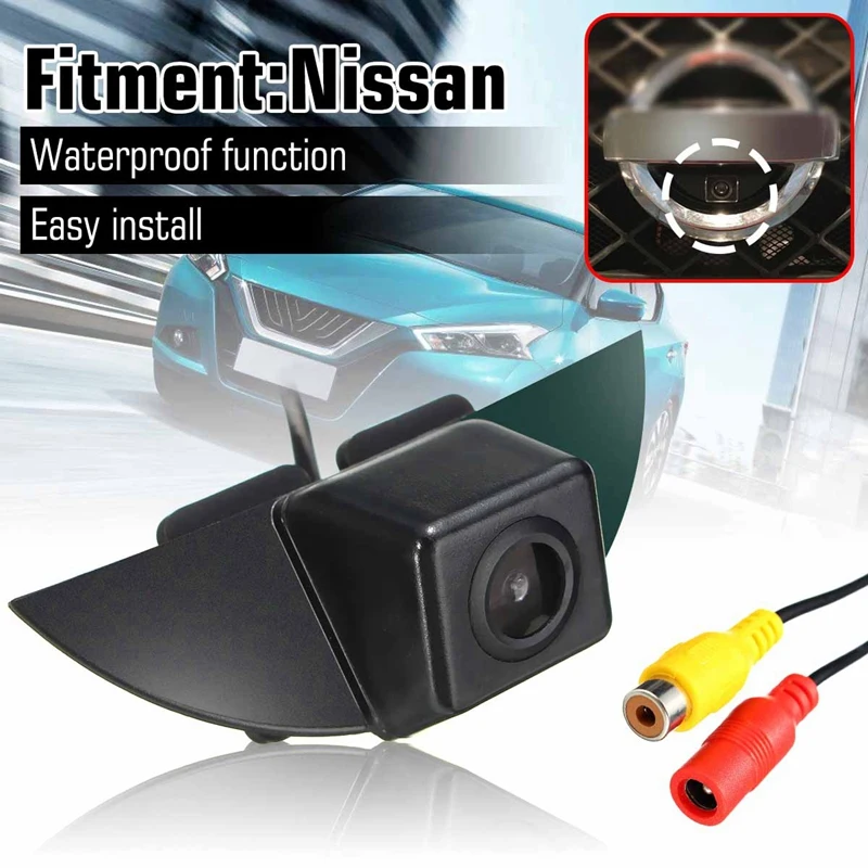 

170 Degree IP68 CCD Vehicle Logo Front View Camera Lens For Nissan Tiida Pathfinder Fairlady Livina X-Trail Qashqai