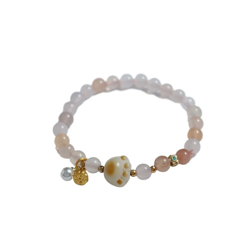 New Chinese Girlfriend Cat Claw Strawberry Crystal Bracelet Women's Niche Accessories image 3