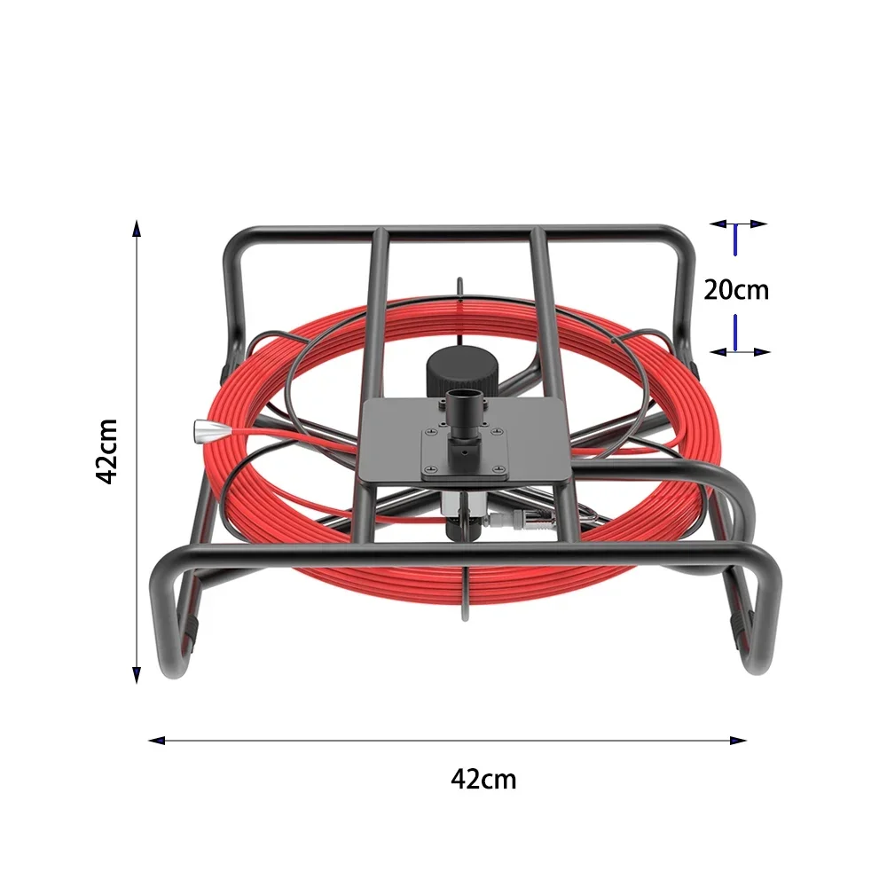 10inch 4K Recording Touch Screen 4MP 23MM Drain Camera  Industrial Drain Sewer Pipe Inspection Camera