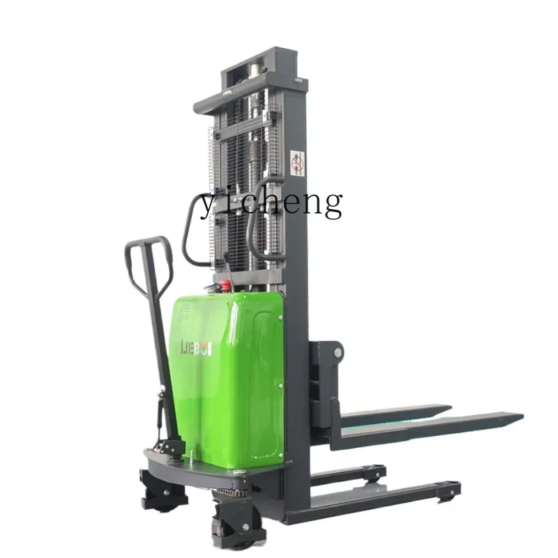 

Electric Forklift Semi-Electric Stacker Hydraulic Loading and Unloading Pallet Truck Stacking 1.5 Tons Lifting