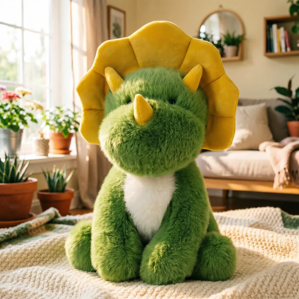 

25CM Triangle Dragon Plush Toy Sitting Companion Doll Suitable for Children's Birthday Gifts and Other Holiday Gifts
