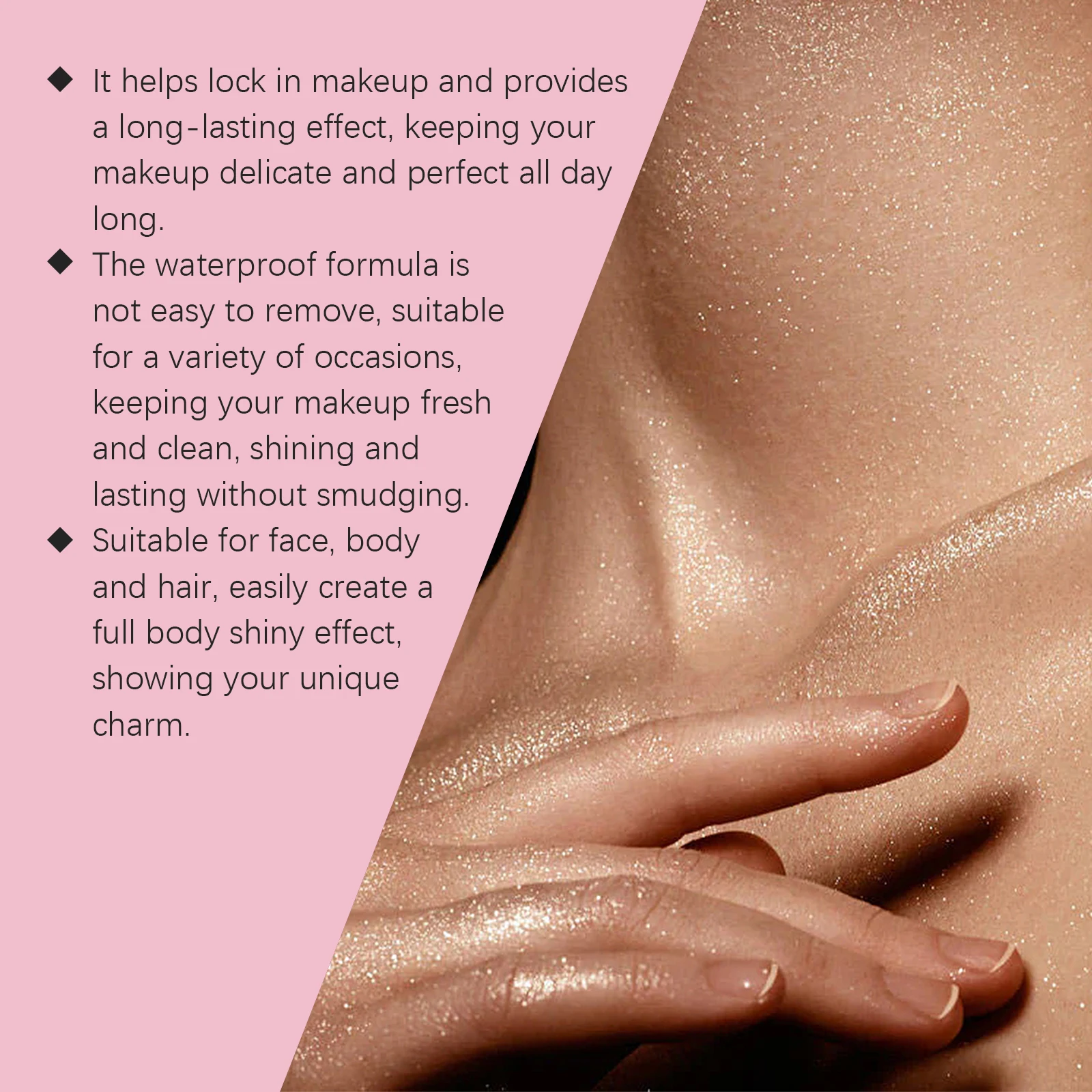 Hoygi Flash Setting Spray Oil Control Waterproof Sweat Proof Long-Lasting Base Makeup for Body Charming Face Fixer Make up Spray