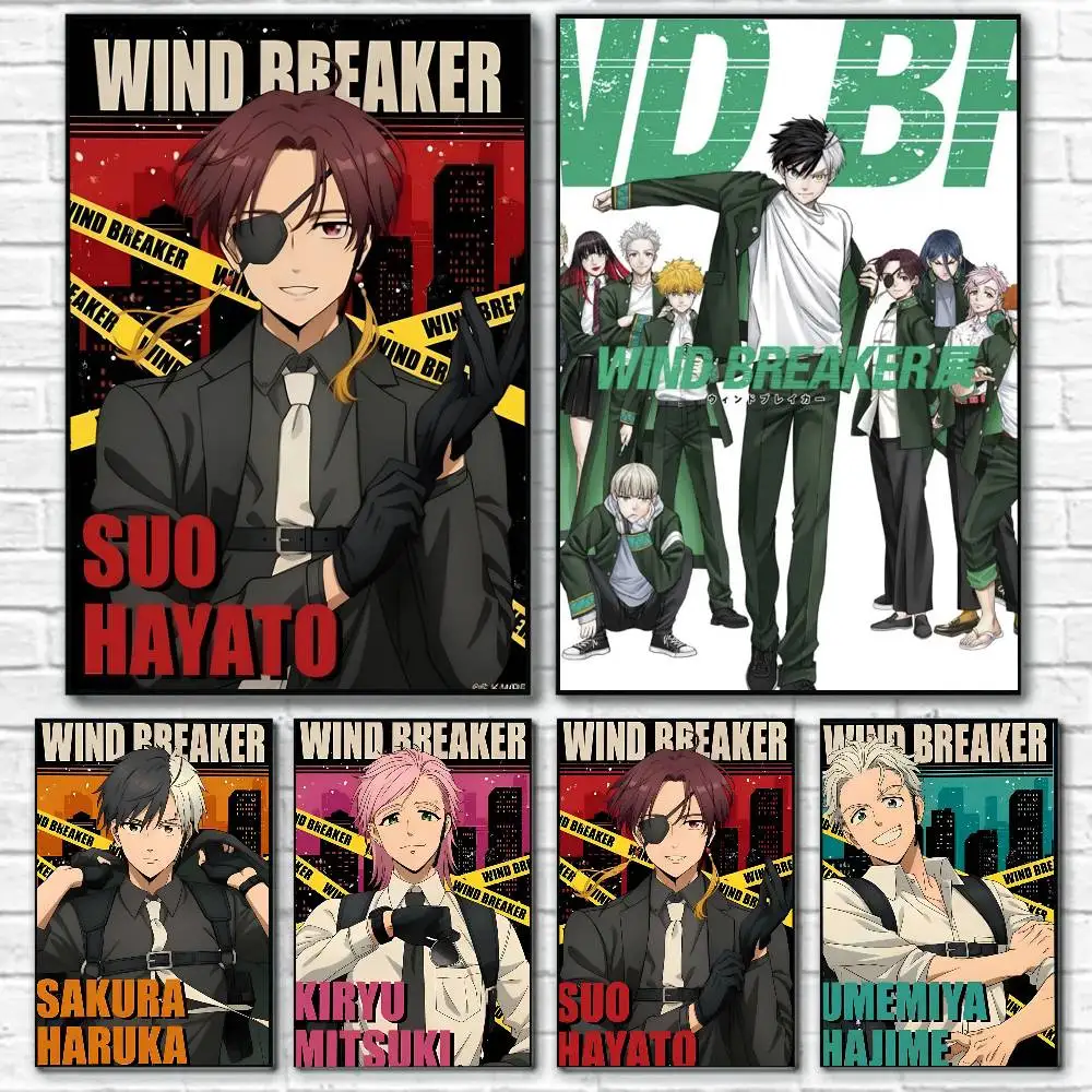Webtoon Comic Wind Breaker-B Anime-Poster, Kunstmalerei, Poster mit Drucken, Zuhause, Schlafzimmer, Wohnzimmer, Dekoration, Geschenk