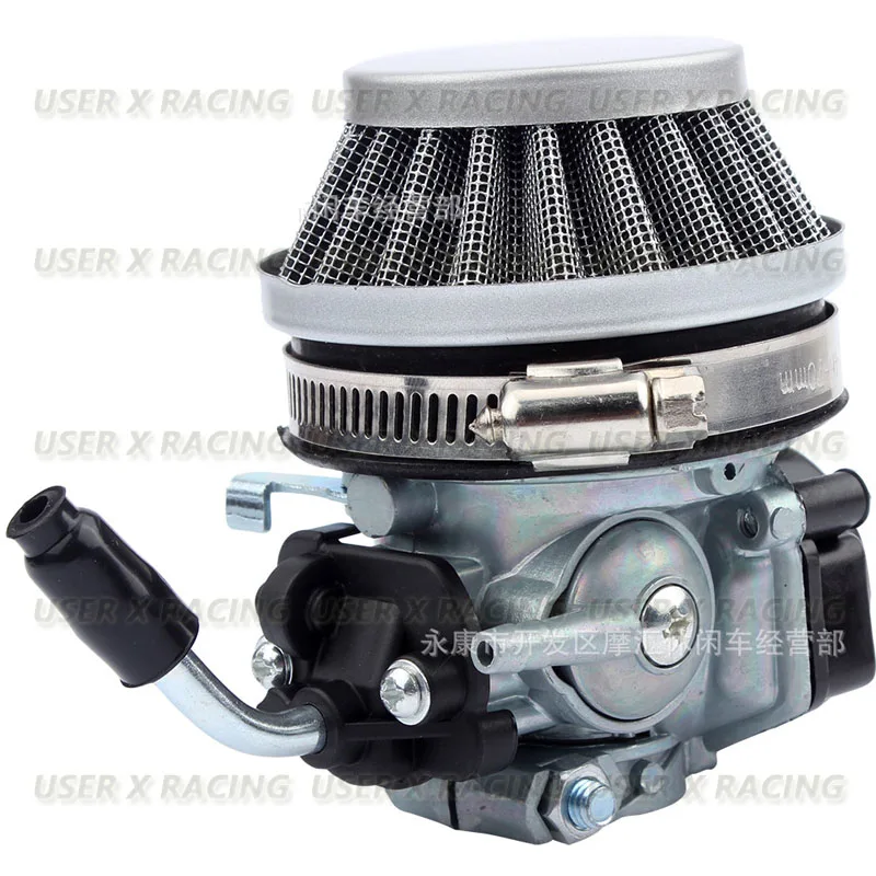 USERX Universal Motorcycle Carburetor with air filter silver color for 37cc 49cc 50cc 80cc 2 stroke Chinese engines