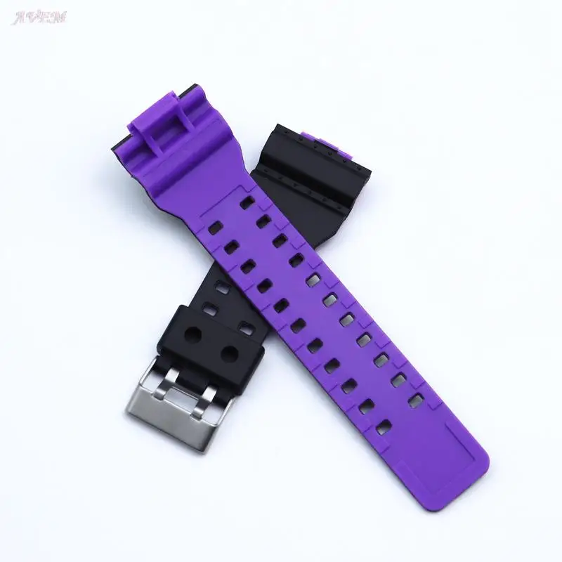 High Quality Rubber Strap For Casio G-SHOCK GA110 GA100 GD120 GW8900 Elastic Durable Silicone Replacement Wrist Strap WatchBands