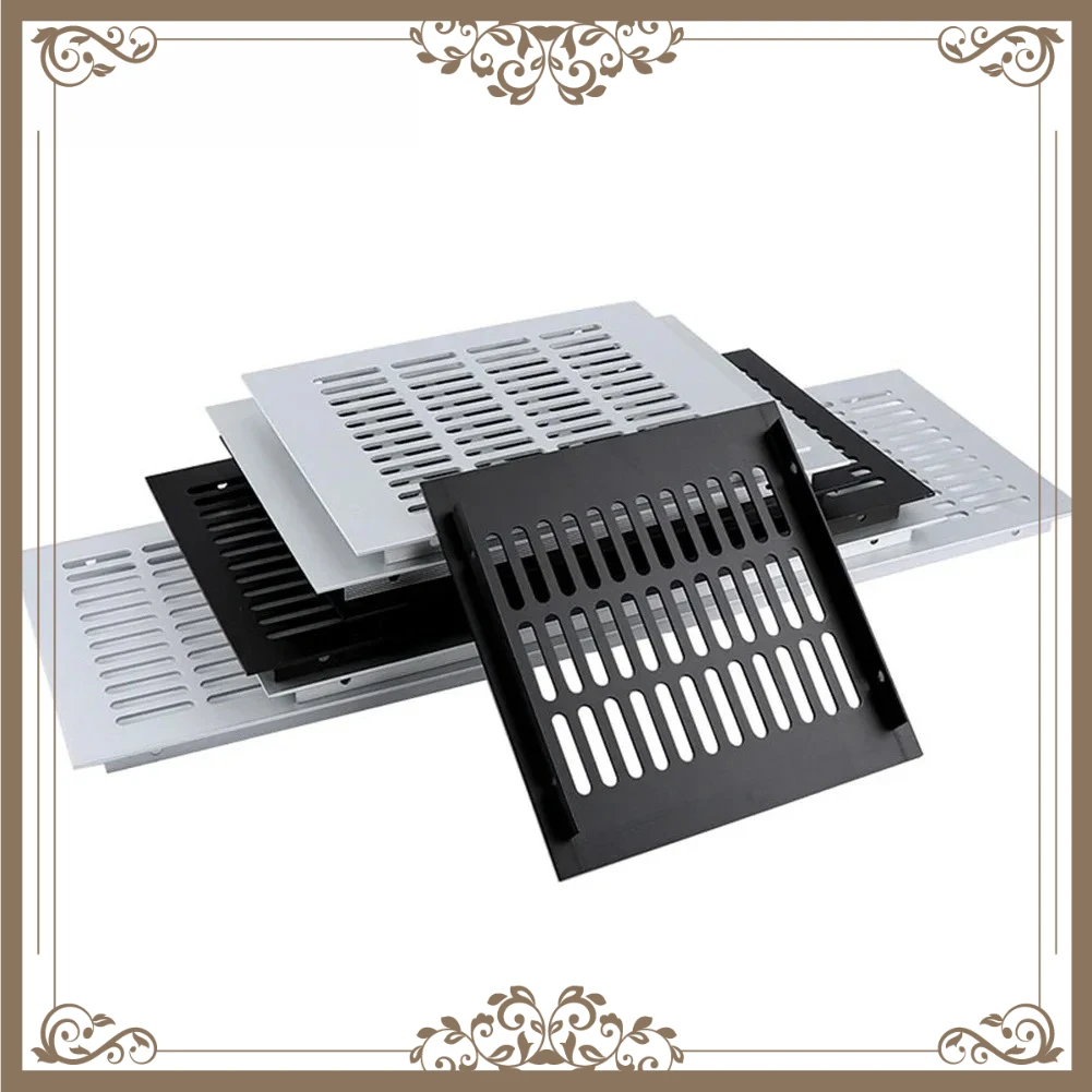 For Wardrobe Shoe Cabinet Closet Furniture Ventilator Mesh 200MM Rectangular Air Vent Cover Aluminum Alloy Ventilation Grille