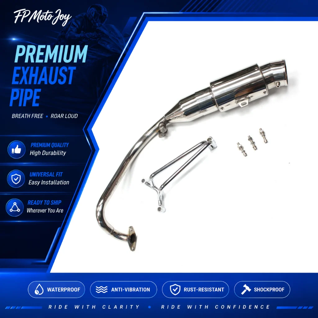 Silver Stainless Steel Motorcycle Exhaust Muffler Pipe Tips, Racing Exhaust Accessories Fit Suzuki GSX-R1000 Address V125G V125S