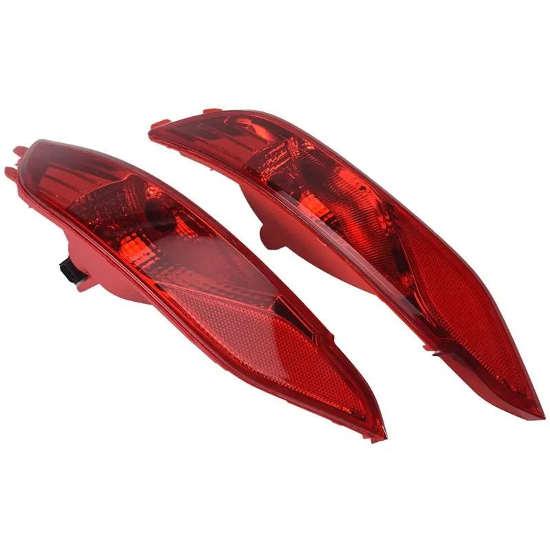 

A66P-1Pair Car Rear Bumper Fog Light Parking Warning Reflector Taillights For Hyundai Tucson 2015 2016 2017 2018
