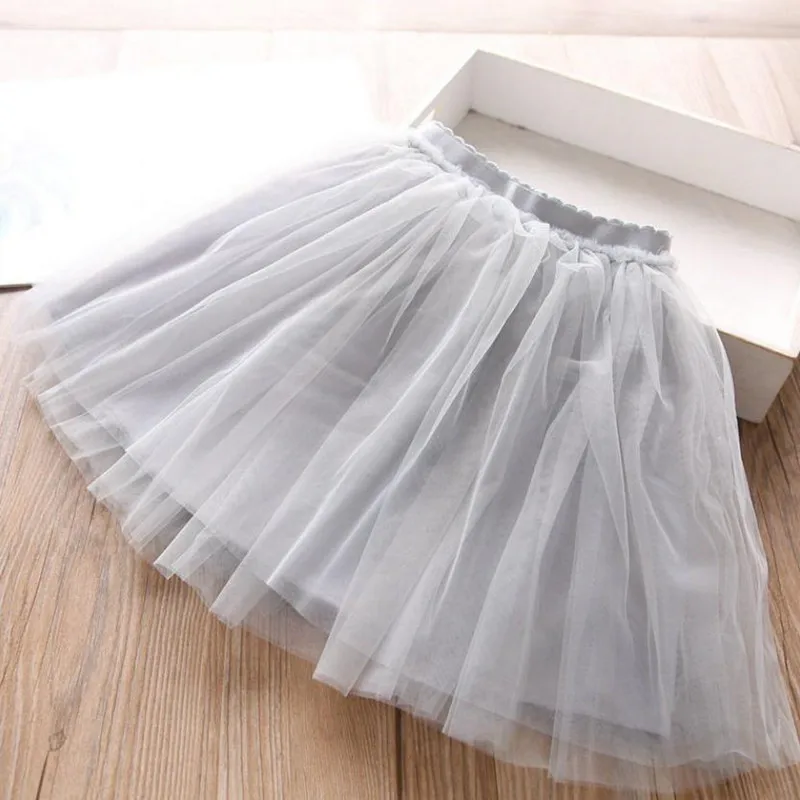 DE PEACH 2024 Summer Baby Girls Fluffy Tulle Skirt Toddler Kids Lace Tutu Skirts For Girl Princess Party Dance Clothes