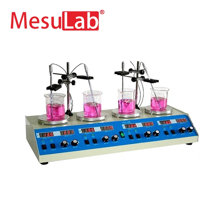 

MesuLab multi position magnetic stirrer mixer lab with hot plate temperature heat plate hotplate multi-position magnetic stirrer