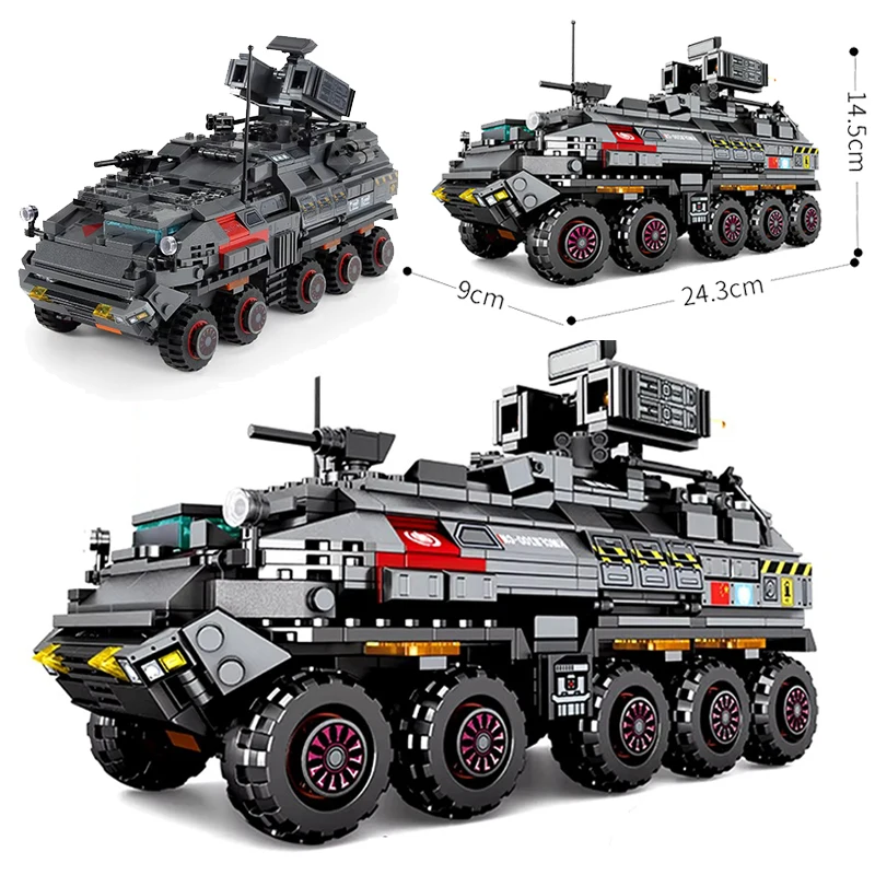 

SEMBO City Movie CN171 Chariot Trucks Model Building Blocks Military Tank Vehicle Soldiers Bricks DIY Toys Gifts Fors Children