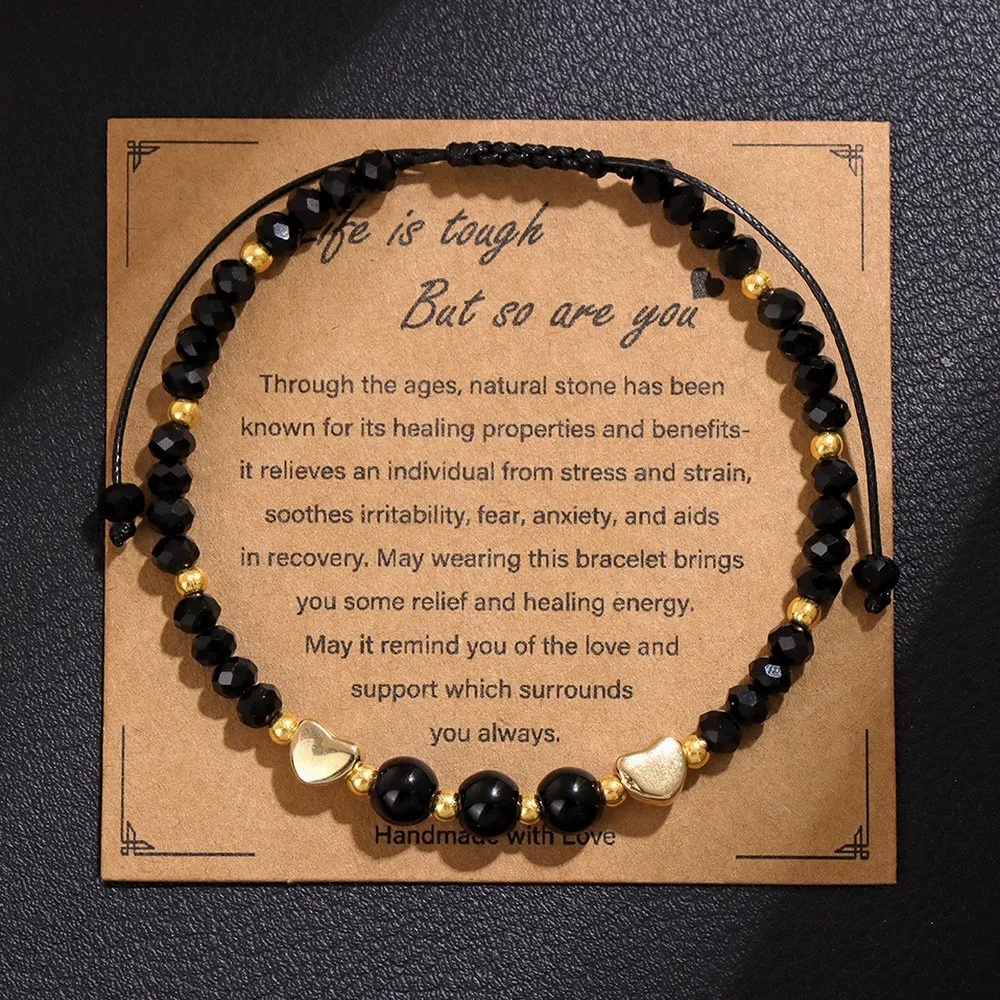 New European American Style Elegant Heart Bracelet For Women Fashion Beaded Bracelet Bestie Gift Wholesale Jewelry