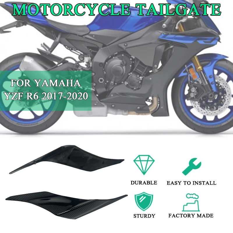 

Motorcycle ABS Carbon Fiber Rear Tail Side Seat Panel Trim Fairing Cowl Cover for Yamaha YZFR6 r6 2017 2018 2019 2020