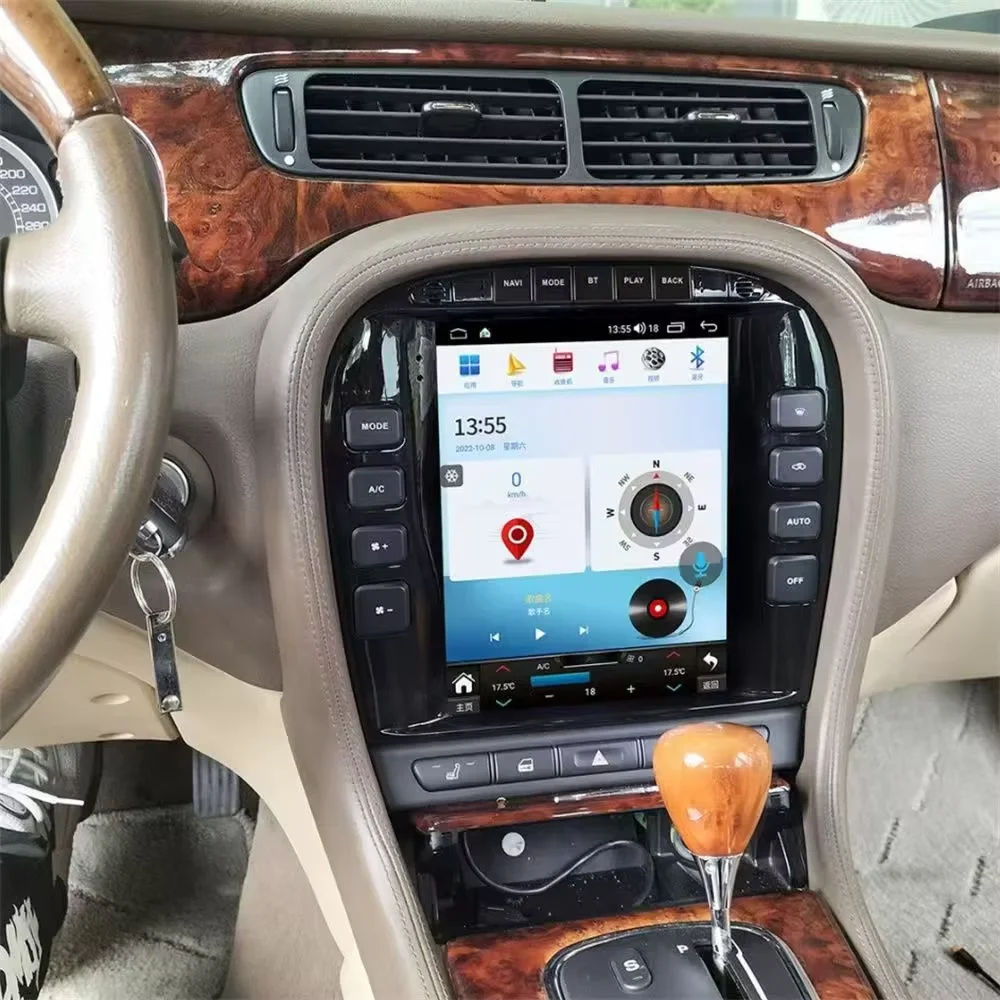 

12 256GB For Jaguar XJ X-TYPE S-TYPE 2004-2008 Android 13 Multimedia DVD Player Carplay GPS Navigation Touch Screen Car Radio
