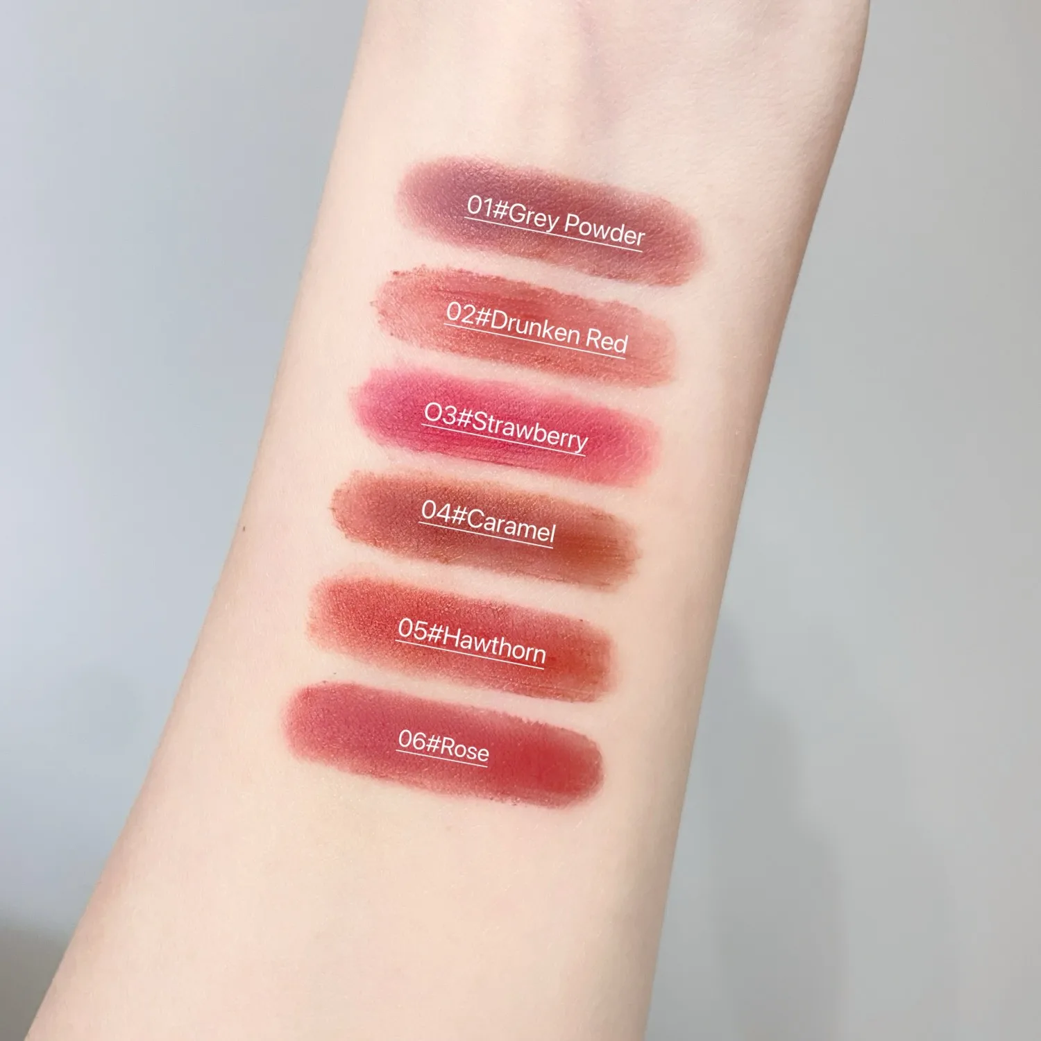 SHAQINUO Velvet Mist Lip Glaze, Matte Velvet Lip Clay Long-lasting Color Non-drying Lipstick