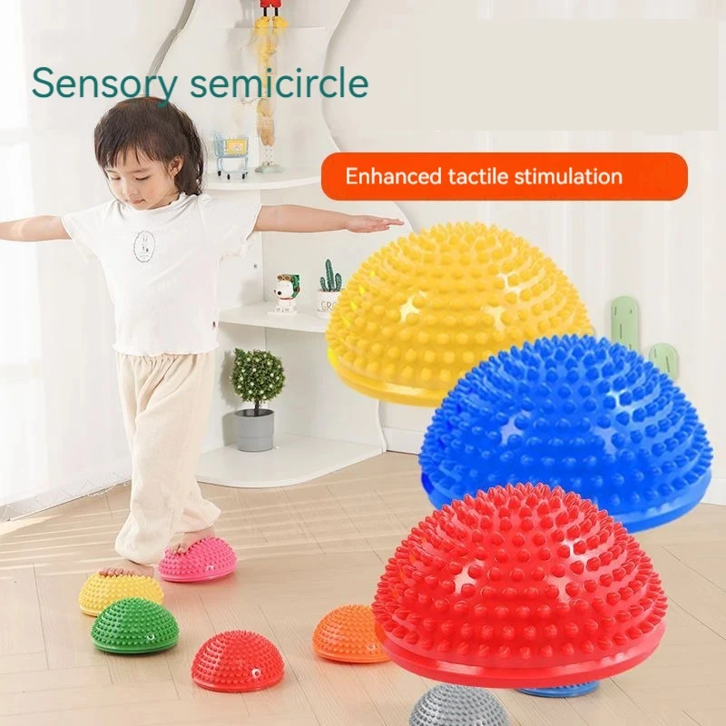 Hemisphere Stepping Stones for Kids Balance Ball Training Sensory Toys Toddler Outdoor Game Physical Fitness Appliance Exercise