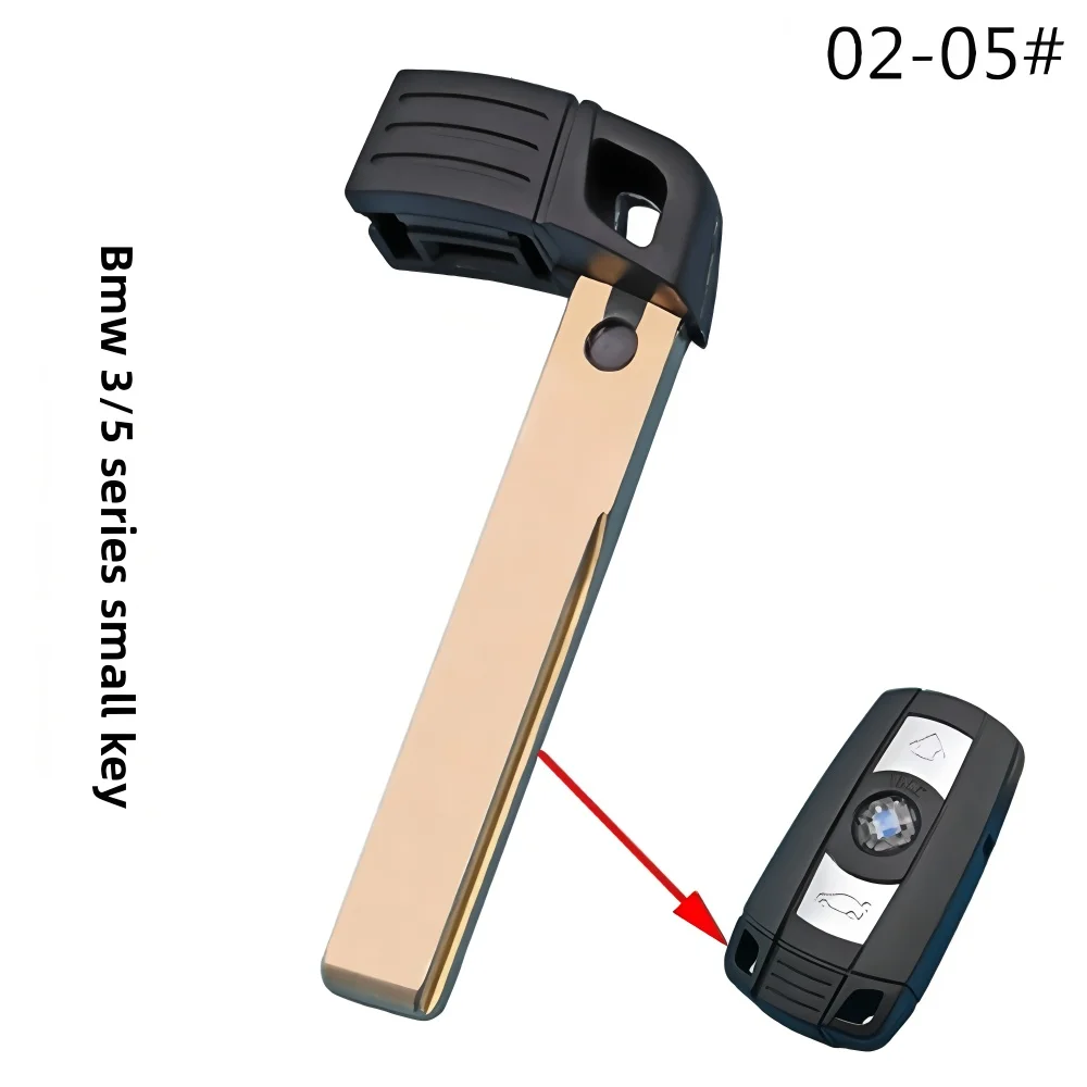 Chave inteligente fob chave sem cortes em branco para bmw 3 5 6 7 séries i8 i3 x7 g/u plataforma chave de emergência inteligente