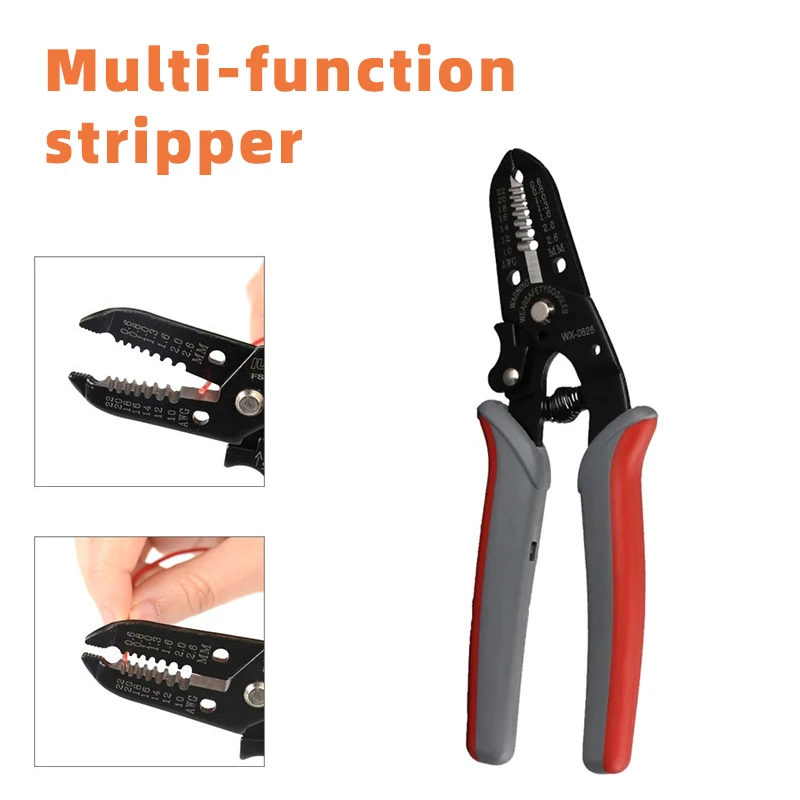 

Multi-function Insulated Wire Stripper Cable Cutter Plier For 0.6-2.6mm2 Stripping Tools