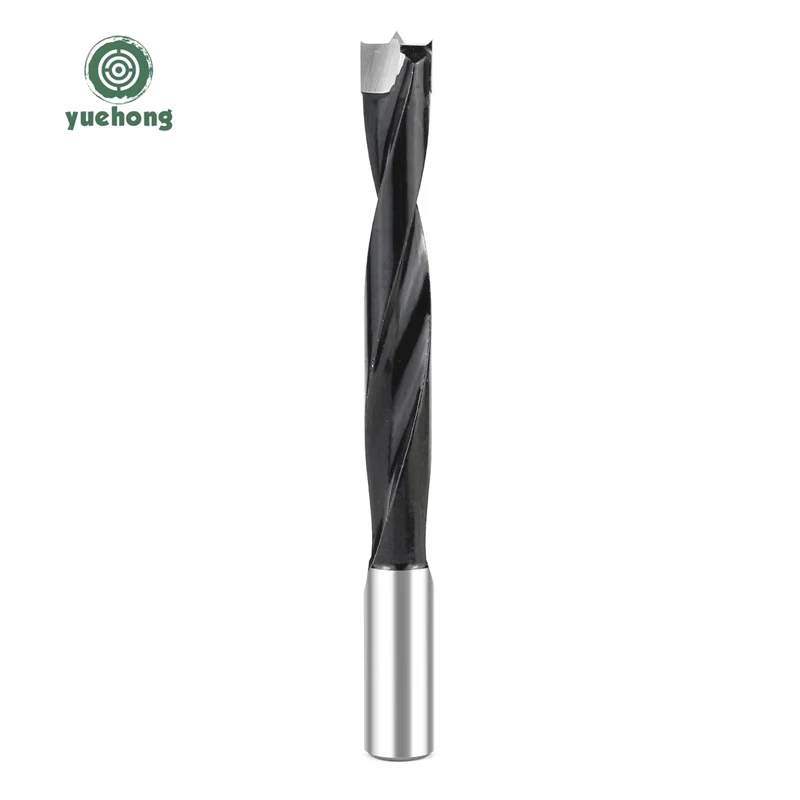 Links Rechts Rotatie Houtbewerking Lange 80mm-100mm Boren Router Bit Rij Boren Twee Fluit Hout gat Cutter Router Boor