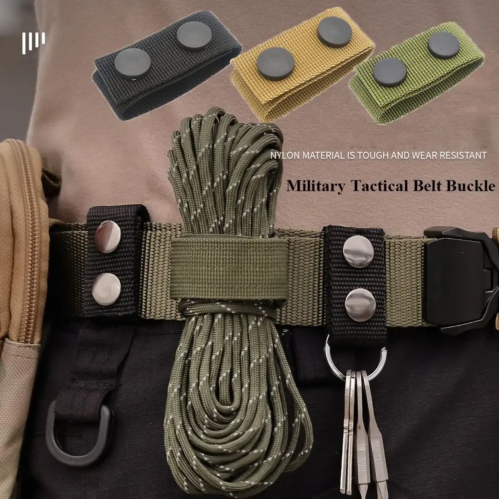 4pcs fibbia per cintura militare Heavy Duty Nylon fettuccia Molle cintura custode cinturino fibbia esterna accessori per attrezzi