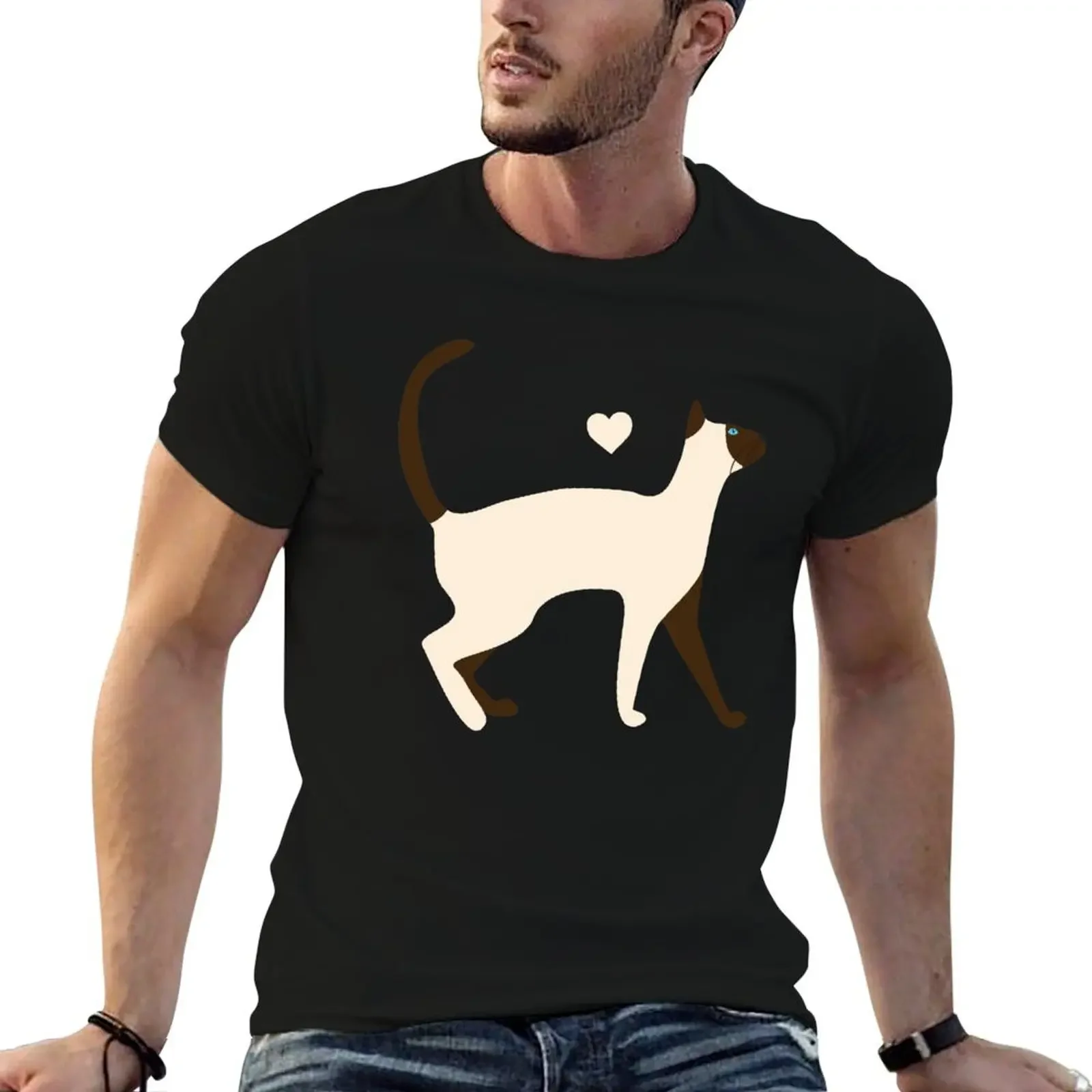 Siamese Cat T-Shirt vintage graphic tee anime essential t shirt custom shirt mens clothing