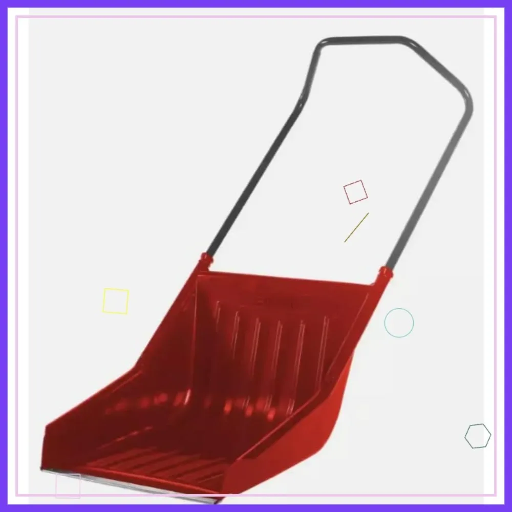 

Лопата для уборки снега большой емкости, 24 дюйма, с эргономичной ручкой, сверхпрочный зимний инструмент