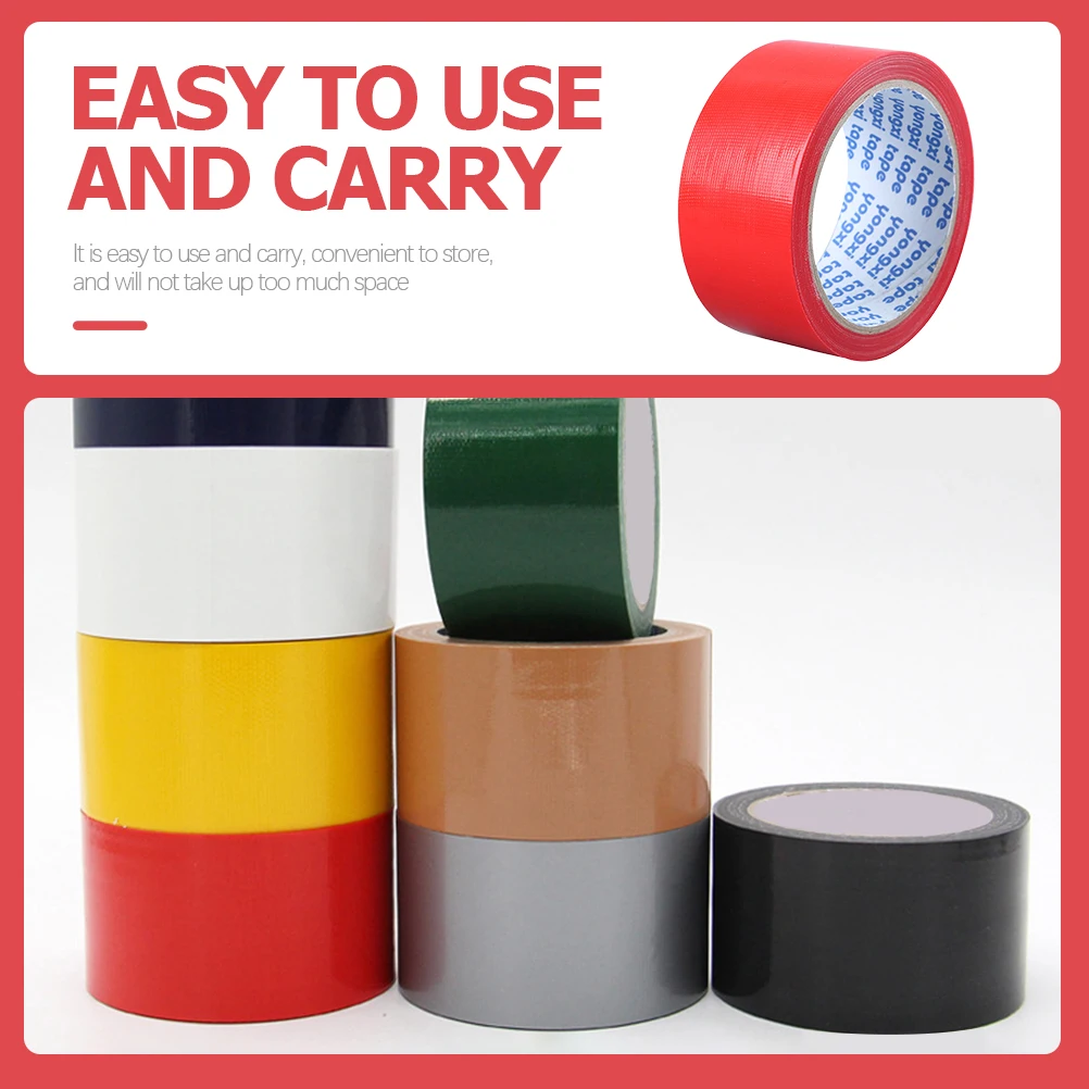 

4Rolls Waterproof Cloth Duct Tape HeavyDuty FabricLining BathroomPlumbing Shower Electrical RepairPipe Carpet WeddingCraft