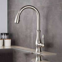 Gold Pull Out Brass Brushed Nickel Sink Faucet 360 Degree Rotation Torneira Cozinha Mixer Kitchen Tap