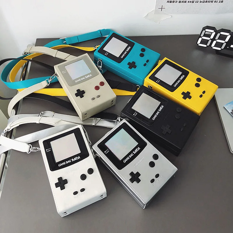 PU Game Console Design Creative Crossbody Bag﻿ Game Console Shape Crossbody Bag Funny Small Purses High Quality Messenger Bag