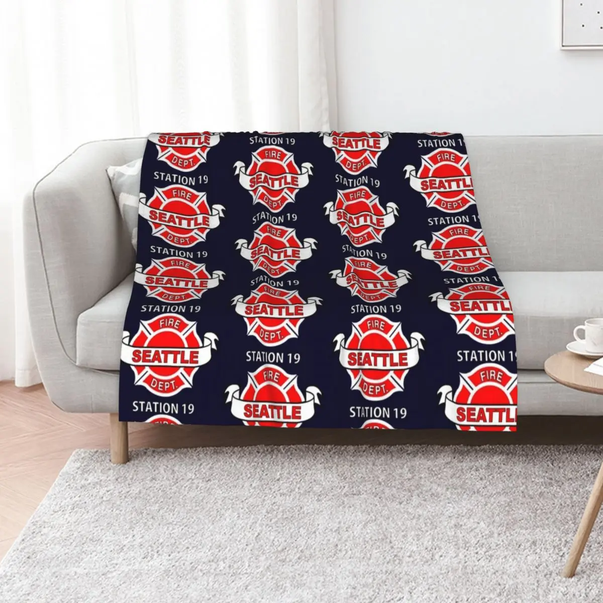 Station 19 Work Shirt Logo Throw Blanket cosplay anime Thermal Baby Soft Big Winter beds Thin Blankets