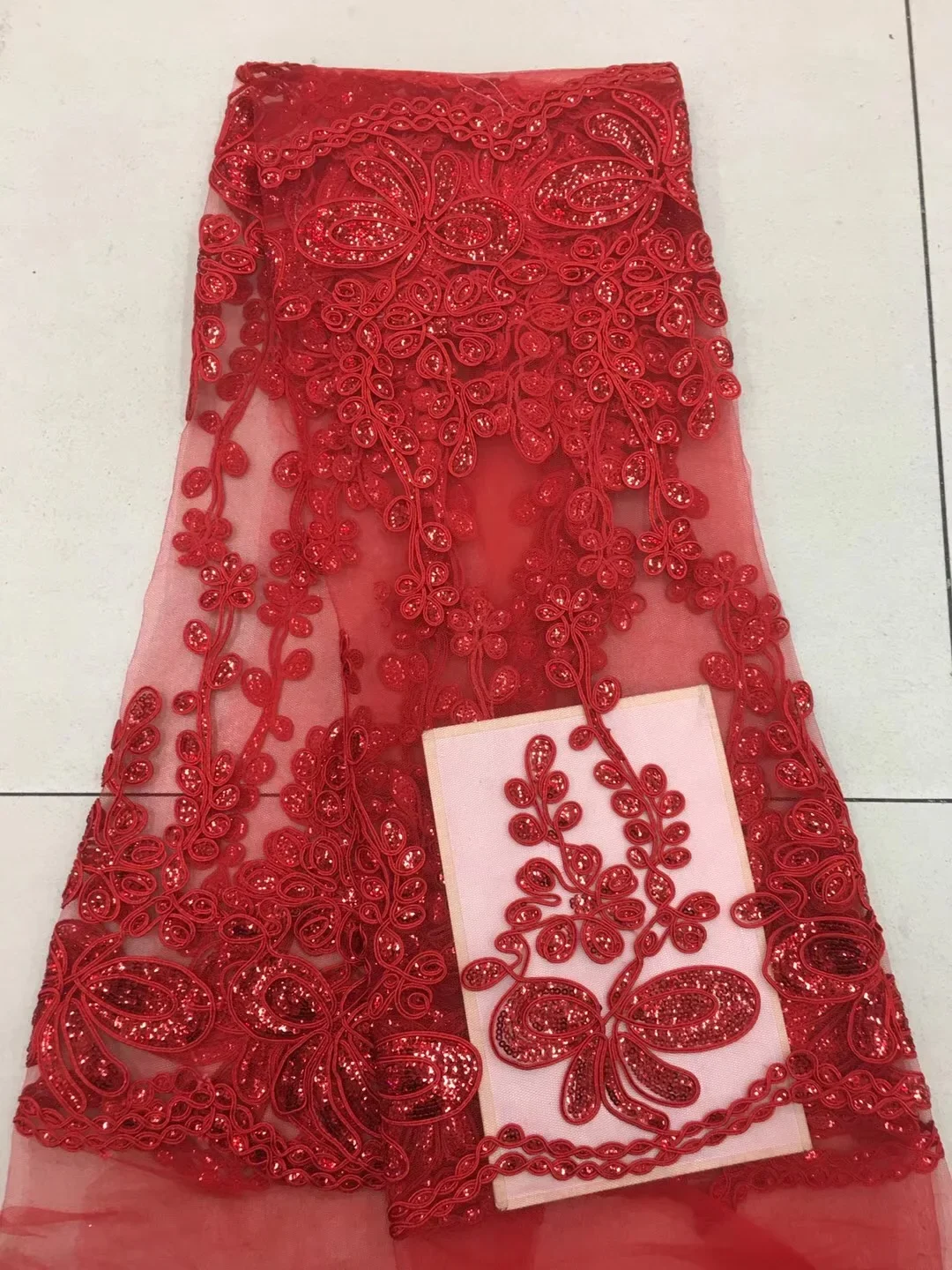 

new fuchsia corlor african lace fabric 2018 Wholesale France swiss voile lace Brown high quality african tulle cord lace fabric