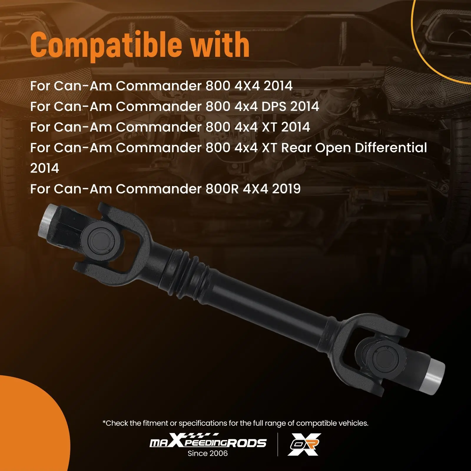 Rear Drive Shaft Driveshaft for Can-Am Commander 800 1000 Max 1000 4x4 2014-2017