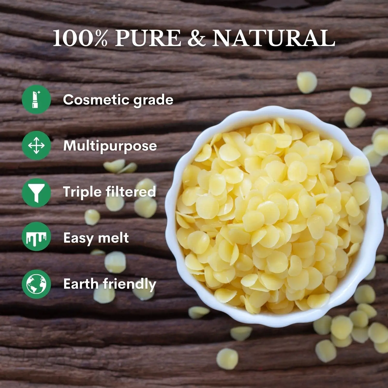 Pure Natural Yellow Beeswax Cosmetic Grade Top Quality for DIY Lip Balms Lotions Candles Bees Wax Pastilles Raw Material