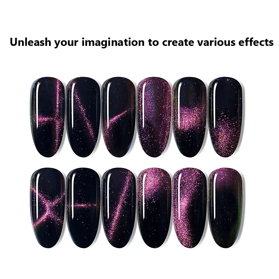1 Pc Cat Magnetic Stick 9D Effect Strong สําหรับ UV Gel Polish Line Strip Multi-function Magnet Board เล็บเครื่องมือ