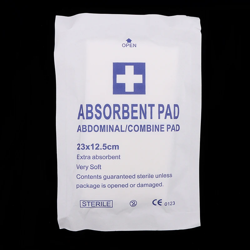 5Pcs Sterile Bauch ABD Kombinieren Pads 5 "x 9" Wunde Dressing Pflaster Wunde Pflege Verband für Reise Outdoor Erste Hilfe Kits