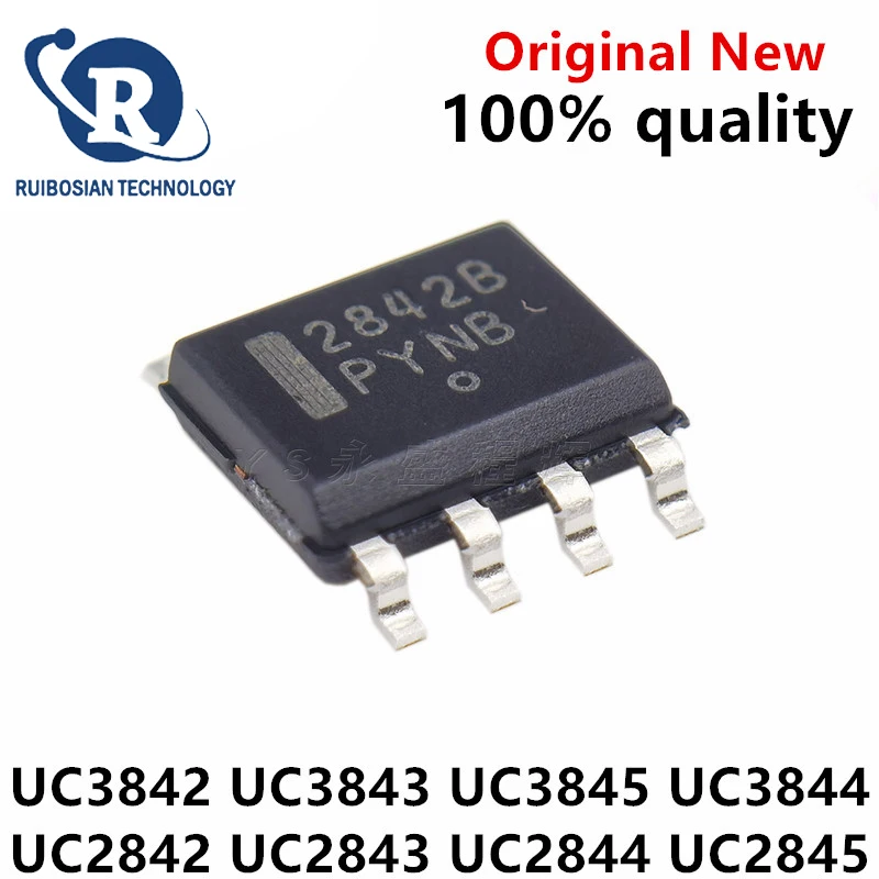 50PCS UC3842A UC3843A PWM controller UC3845B UC3842 UC3843 UC3844 UC3845 SOP-8 UC3842B UC3843B UC3844A UC2842 UC2843 2844 2845